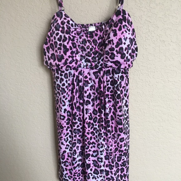 No Boundaries Tops - Sexy pink gray and black leopard top